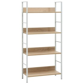4-tier engineered oak wood shelf 60x27.6x124.5cm by vidaXL, Bookcases and shelves - Ref: Foro24-288225, Price: 68,76 €, Disco...