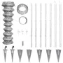 Valla metálica con estacas postes acero galvanizado 15x1,5 m de vidaXL, Paneles de vallas - Ref: Foro24-141505, Precio: 190,4...