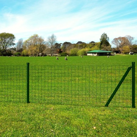 Euro Green Steel Fence 25x1.5 m by vidaXL, fence panels - Ref: Foro24-142401, Price: 230,19 €, Discount: %