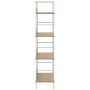 Estantería de 4 niveles madera ingeniería roble 60x27,6x124,5cm