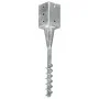 Erdspieße 2 Stück silber verzinkter Stahl 9x9x56 cm von vidaXL, Spikes zur Verankerung im Boden - Ref: Foro24-145439, Preis: ...