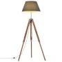 Braune und schwarze Stativlampe aus massivem Teakholz, 141 cm von vidaXL, Lampen - Ref: Foro24-288079, Preis: 90,41 €, Rabatt: %