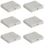 Kappen für Zaunpfosten, 6 Stück, verzinktes Metall, 91 x 91 mm von vidaXL, Zubehör für Tore und Zäune - Ref: Foro24-145491, P...