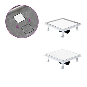 Shower drain cover stainless steel floor insert. 28x28cm by vidaXL, Drains - Ref: Foro24-145996, Price: 52,95 €, Discount: %