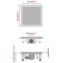 Duschablaufabdeckung, Bodeneinsatz aus Edelstahl. 28x28cm von vidaXL, Abflüsse - Ref: Foro24-145996, Preis: 52,95 €, Rabatt: %