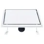 Shower drain cover stainless steel floor insert. 28x28cm by vidaXL, Drains - Ref: Foro24-145996, Price: 51,93 €, Discount: %