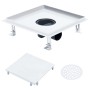Duschablaufabdeckung, Bodeneinsatz aus Edelstahl. 28x28cm von vidaXL, Abflüsse - Ref: Foro24-145996, Preis: 52,95 €, Rabatt: %