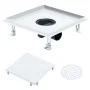 Duschablaufabdeckung, Bodeneinsatz aus Edelstahl. 28x28cm von vidaXL, Abflüsse - Ref: Foro24-145996, Preis: 51,93 €, Rabatt: %