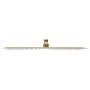 Golden square stainless steel rain effect shower head 50x50 cm by vidaXL, shower heads - Ref: Foro24-147712, Price: 87,01 €, ...