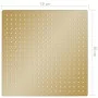 Cabezal ducha efecto lluvia acero inox cuadrado dorado 50x50 cm de vidaXL, Cabezales de ducha - Ref: Foro24-147712, Precio: 1...