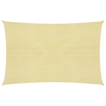 Beige HDPE sail awning 160 g/m² 2.5x3.5 m by vidaXL, Umbrellas - Ref: Foro24-311123, Price: 24,48 €, Discount: %