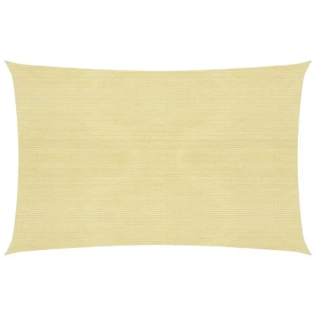 Beige HDPE sail awning 160 g/m² 2.5x3.5 m by vidaXL, Umbrellas - Ref: Foro24-311123, Price: 27,54 €, Discount: %