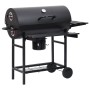 Fassgrillräder und Regale aus schwarzem Stahl 115x85x95 cm von vidaXL, Grillen - Ref: Foro24-313636, Preis: 174,82 €, Rabatt: %