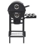 Fassgrillräder und Regale aus schwarzem Stahl 115x85x95 cm von vidaXL, Grillen - Ref: Foro24-313636, Preis: 174,82 €, Rabatt: %