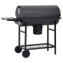 Fassgrillräder und Regale aus schwarzem Stahl 115x85x95 cm von vidaXL, Grillen - Ref: Foro24-313636, Preis: 174,82 €, Rabatt: %
