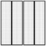 Mosquito nets for doors magnetic block 2 pcs black 220x100 cm by vidaXL, Mosquito nets for windows - Ref: Foro24-314687, Pric...
