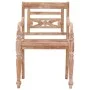 Batavia Stühle 2 Einheiten aus massivem gebleichtem Teakholz von vidaXL, Gartenstühle - Ref: Foro24-316034, Preis: 228,01 €, ...