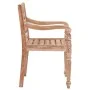 Batavia Stühle 2 Einheiten aus massivem gebleichtem Teakholz von vidaXL, Gartenstühle - Ref: Foro24-316034, Preis: 228,01 €, ...