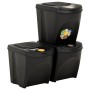 Stackable trash cans 3 pieces anthracite gray 75 L by vidaXL, Garbage cans and trash cans - Ref: Foro24-316184, Price: 59,35 ...