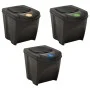 Stackable trash cans 3 pieces anthracite gray 75 L by vidaXL, Garbage cans and trash cans - Ref: Foro24-316184, Price: 58,26 ...