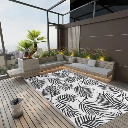 Schwarzer PP-Außenteppich 140x200 cm von vidaXL, Outdoor-Protektoren - Ref: Foro24-317013, Preis: 38,27 €, Rabatt: %