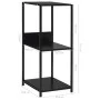 Small black engineered wood shelf 33.5x39.6x79.7 cm by vidaXL, Bookcases and shelves - Ref: Foro24-288232, Price: 42,99 €, Di...