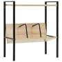 2-tier black and oak chipboard shelving unit 52x28x59 cm by vidaXL, Bookcases and shelves - Ref: Foro24-288231, Price: 38,73 ...