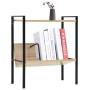 2-tier black and oak chipboard shelving unit 52x28x59 cm by vidaXL, Bookcases and shelves - Ref: Foro24-288231, Price: 39,35 ...