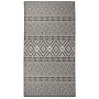 Schwarz gestreifter Flachgewebe-Außenteppich 80x150 cm von vidaXL, Teppiche - Ref: Foro24-340848, Preis: 36,28 €, Rabatt: %