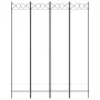 Divider screen with 4 white fabric panels 160x200 cm by vidaXL, Room dividers - Ref: Foro24-350150, Price: 43,31 €, Discount: %