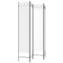 Divider screen with 4 white fabric panels 160x200 cm by vidaXL, Room dividers - Ref: Foro24-350150, Price: 43,31 €, Discount: %