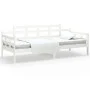 Solid white pine wood sofa bed 90x200 cm by vidaXL, Beds and slatted bases - Ref: Foro24-820328, Price: 114,99 €, Discount: %