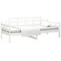 Solid white pine wood sofa bed 90x200 cm by vidaXL, Beds and slatted bases - Ref: Foro24-820328, Price: 114,99 €, Discount: %