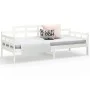 Solid white pine wood sofa bed 90x200 cm by vidaXL, Beds and slatted bases - Ref: Foro24-820328, Price: 114,99 €, Discount: %