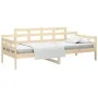Sofá cama madera maciza de pino 90x190 cm de vidaXL, Camas y somieres - Ref: Foro24-820337, Precio: 83,39 €, Descuento: %