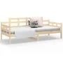 Sofá cama madera maciza de pino 90x190 cm de vidaXL, Camas y somieres - Ref: Foro24-820337, Precio: 83,39 €, Descuento: %