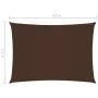 Rectangular sail awning brown Oxford fabric 2.5x4.5 m by vidaXL, Umbrellas - Ref: Foro24-135813, Price: 40,54 €, Discount: %