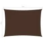 Toldo de vela rectangular tela Oxford marrón 5x6 m de vidaXL, Sombrillas - Ref: Foro24-135824, Precio: 90,93 €, Descuento: %