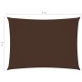 Toldo de vela rectangular tela Oxford marrón 5x6 m de vidaXL, Sombrillas - Ref: Foro24-135824, Precio: 84,45 €, Descuento: %
