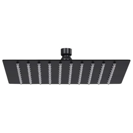 Cabezal ducha efecto lluvia acero inox cuadrado negro 20x20 cm de vidaXL, Cabezales de ducha - Ref: Foro24-147695, Precio: 24...