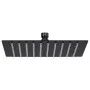 Cabezal ducha efecto lluvia acero inox cuadrado negro 20x20 cm de vidaXL, Cabezales de ducha - Ref: Foro24-147695, Precio: 24...