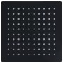 Schwarzer quadratischer Duschkopf aus Edelstahl mit Regeneffekt, 20 x 20 cm von vidaXL, Duschköpfe - Ref: Foro24-147695, Prei...