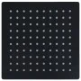 Schwarzer quadratischer Duschkopf aus Edelstahl mit Regeneffekt, 20 x 20 cm von vidaXL, Duschköpfe - Ref: Foro24-147695, Prei...
