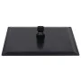 Schwarzer quadratischer Duschkopf aus Edelstahl mit Regeneffekt, 20 x 20 cm von vidaXL, Duschköpfe - Ref: Foro24-147695, Prei...