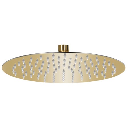 Cabezal de ducha redondo efecto lluvia acero inox dorado 25 cm de vidaXL, Cabezales de ducha - Ref: Foro24-147704, Precio: 22...