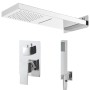 Silver 201 stainless steel shower system by vidaXL, Jet nozzles for bathtubs and showers - Ref: Foro24-147725, Price: 150,34 ...