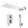 Silver 201 stainless steel shower system by vidaXL, Jet nozzles for bathtubs and showers - Ref: Foro24-147725, Price: 147,79 ...