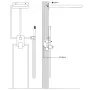 Duschsystem aus silbernem 201-Edelstahl von vidaXL, Strahldüsen für Badewannen und Duschen - Ref: Foro24-147725, Preis: 147,7...