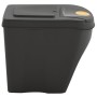 Stackable trash cans 4 units gray polypropylene 100 L by vidaXL, Garbage cans and trash cans - Ref: Foro24-152200, Price: 83,...