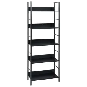5-tier black engineered wood shelf 60x27.6x158.5cm by vidaXL, Bookcases and shelves - Ref: Foro24-288226, Price: 70,28 €, Dis...